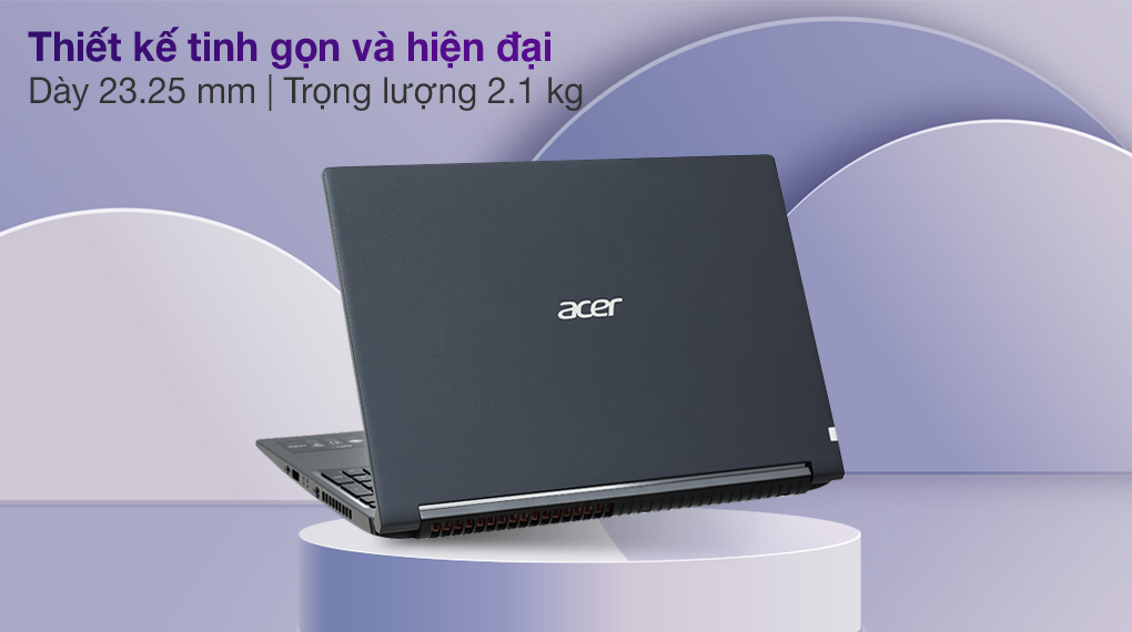 Acer Aspire 7 A715 41G R150 R7 3750H (NH.Q8SSV.004.) - Thiết kế