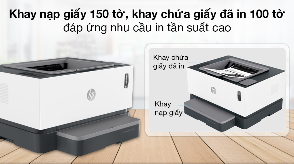 Máy in Laser một chức năng HP Neverstop 1000a (4RY22A) - Khay chứa giấy