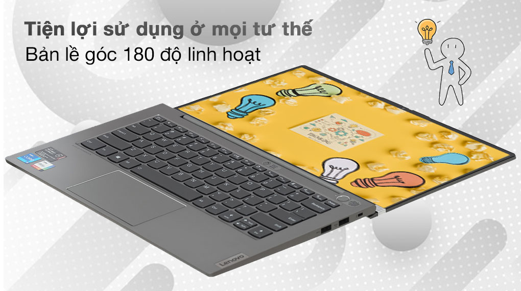 Bản lề Lenovo ThinkBook 14s G2 ITL i7 1165G7 (20VA000MVN) -180 độ