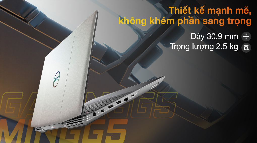 Dell Gaming G5 15 5505 R5 4600H (70252801) -Thiết kế
